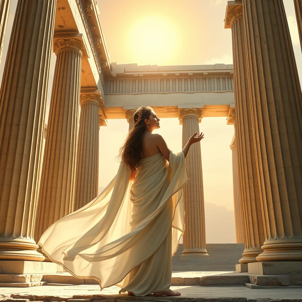 In the temple of Parthenon in Greece a female oracle is talk...