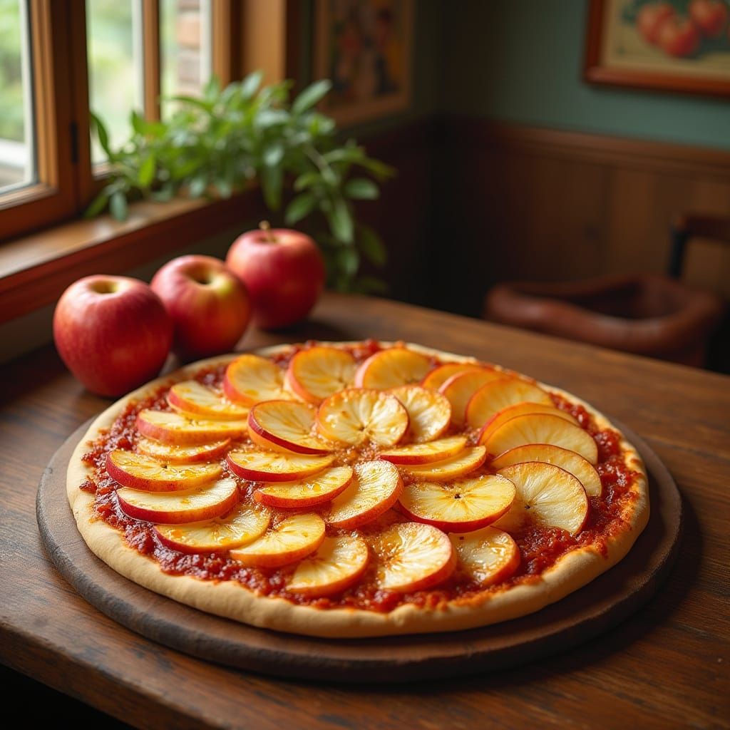 Cozy Orchard Pizza in Rustic Italian Parlour