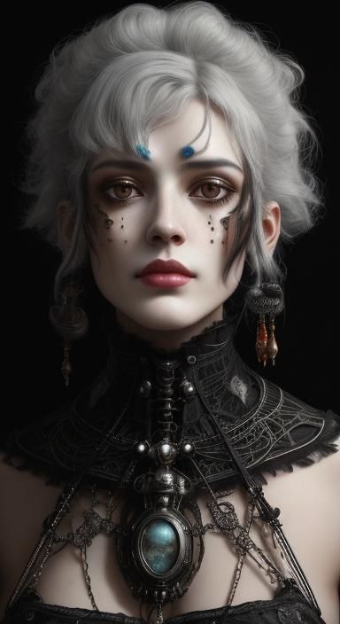 Surreal Biomechanical Cryptids by Egon Schiele Style