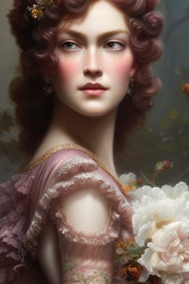 Princess Briar Rose in Rococo Style