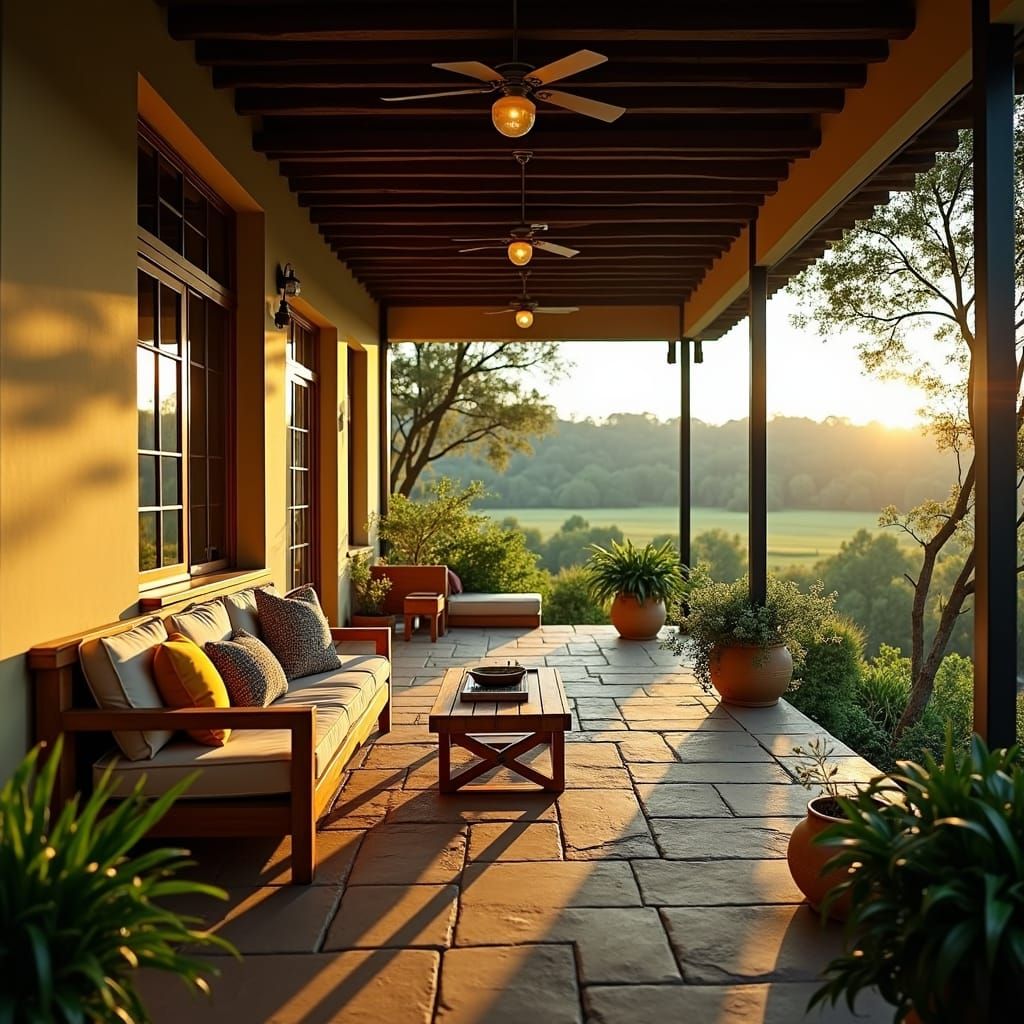 Serene Modern Farmhouse Oasis Behind Stone Walls