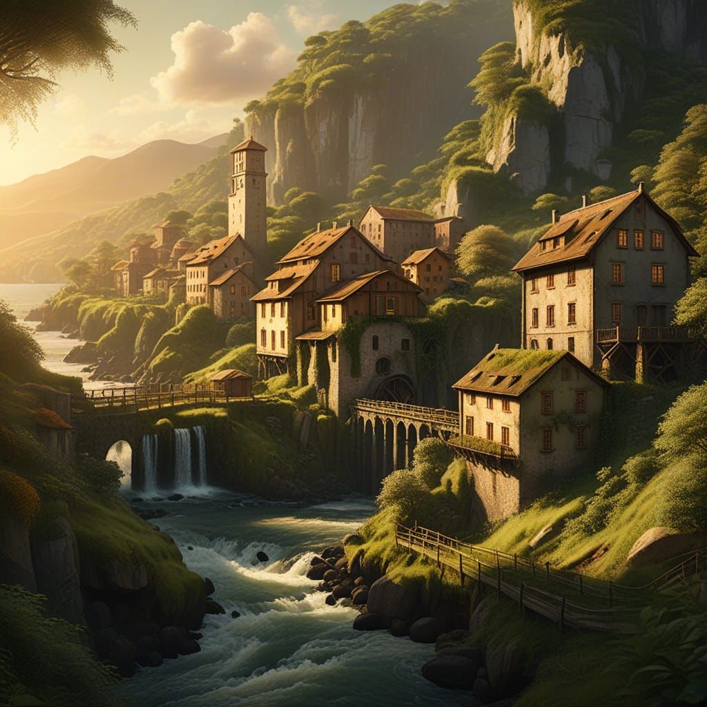 Valley with Mills on the Sorrento Coast