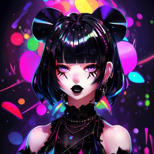 Raver Goth Girl