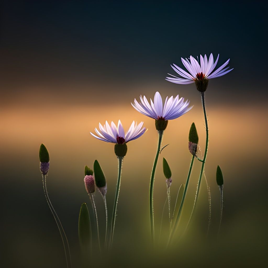 Colorful Wildflower Meadow Illustration