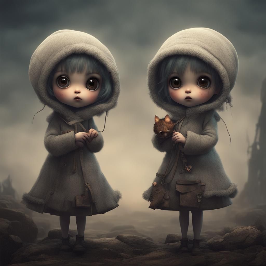 Chibi characters, super cute.