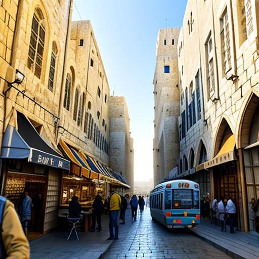 Zebra in Jerusalem: A Surreal AI Interpretation