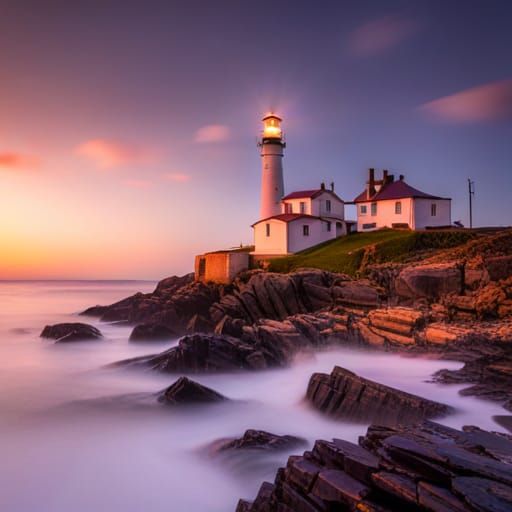 AI Generated Lighthouses Image
