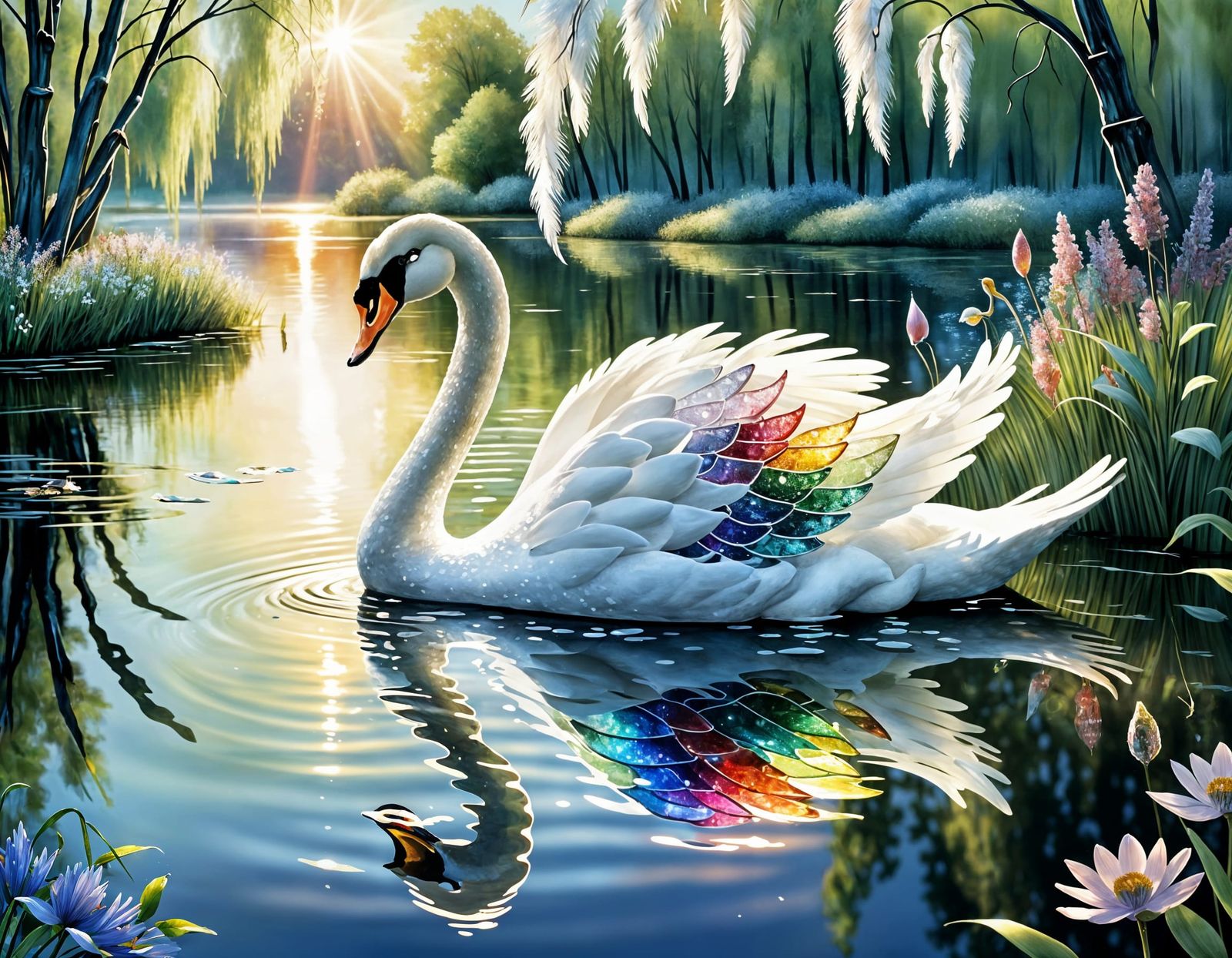 Glass Swan on Crystal Lake: Magical Realism