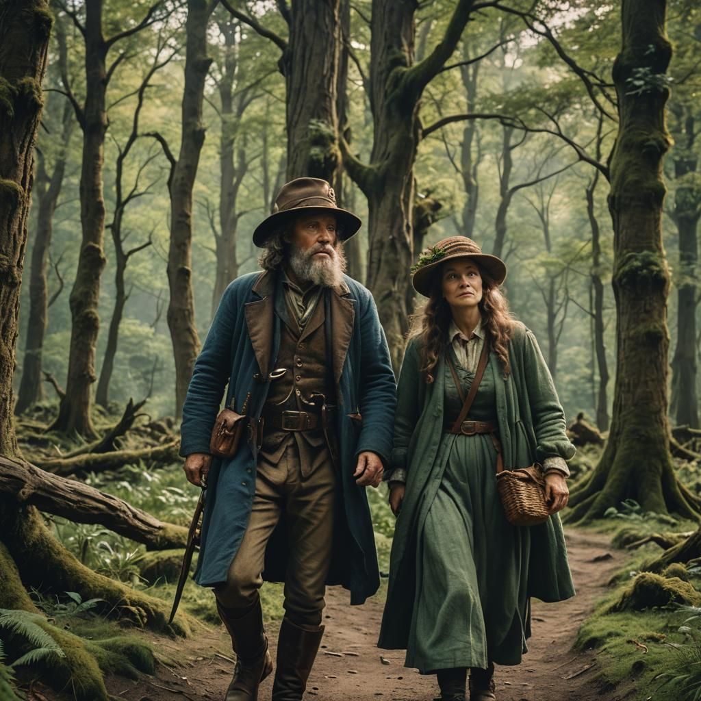 Tom Bombadil and Goodberry: Cinematic Film Still