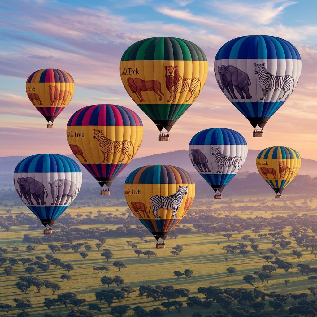 The new safari trek balloons are quite eye catching