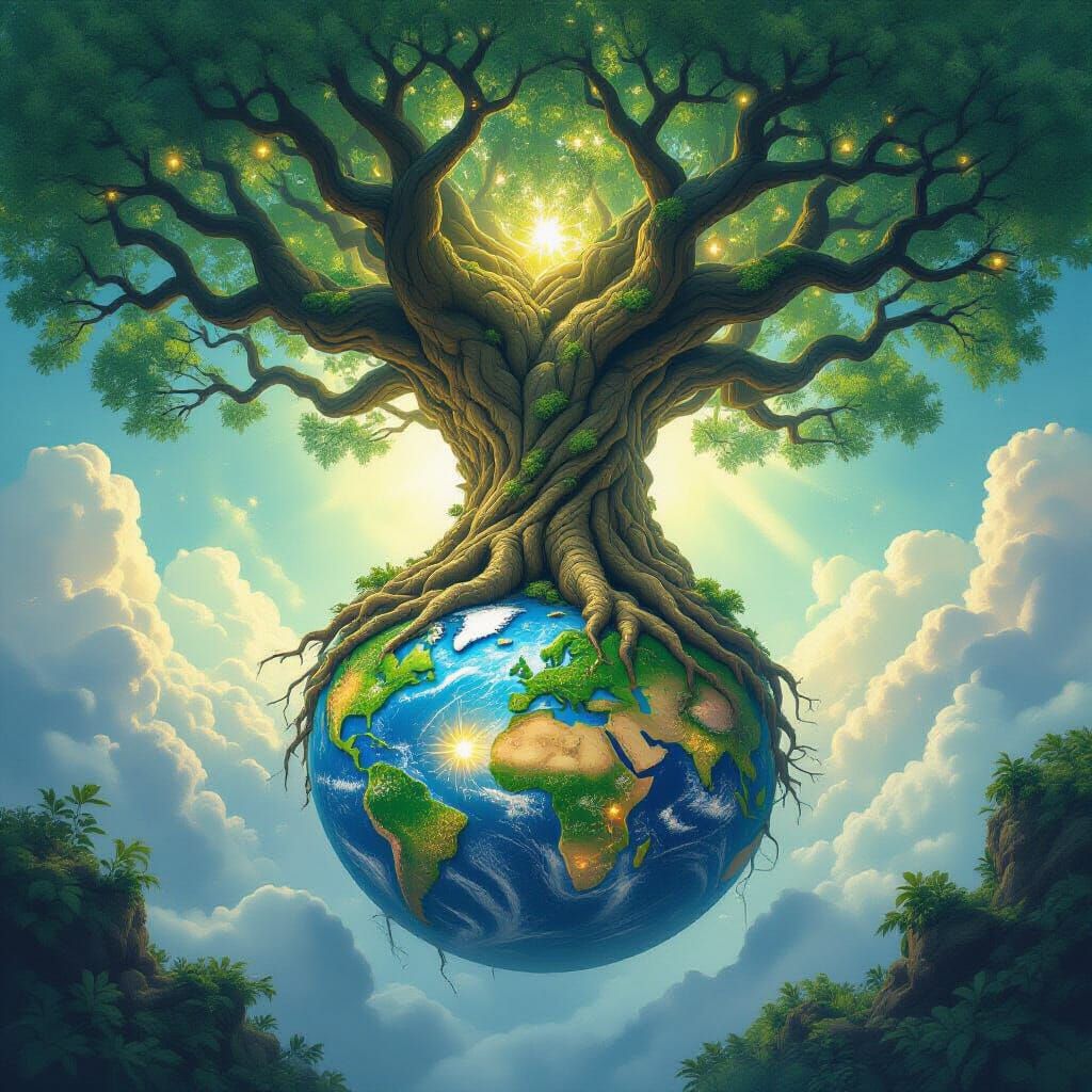 Colossal Tree Roots Encircle Tiny Planet