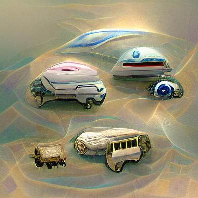 Futuristic Hover Vehicle Concept Design