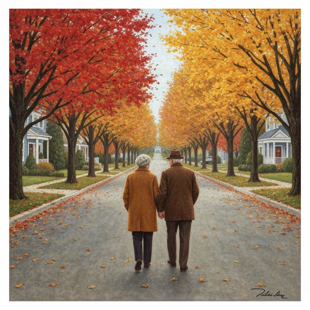 Autumn Stroll in Rockwell Style