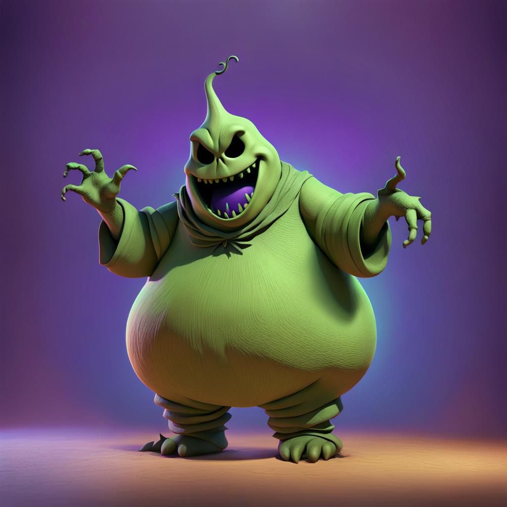 Oogie Boogie, Pixar-Style 3D Digital Art