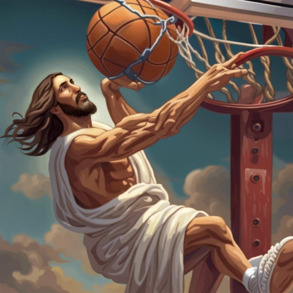 Jesus Dunks on Trump: A Political Satire