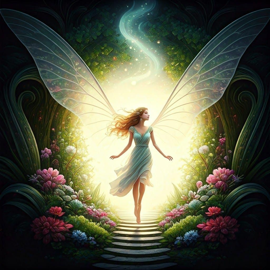 Enchanting Fairy Dreamland Scene