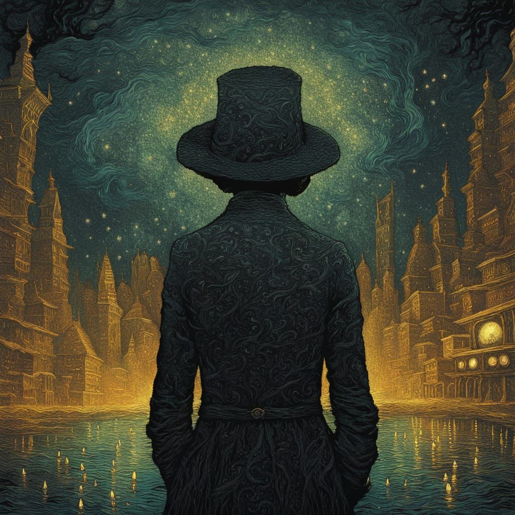 Surreal Dark Fantasy in Glitchcore Aesthetic