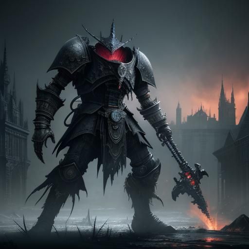 Bloodborne Armor with Intricate Mech Details