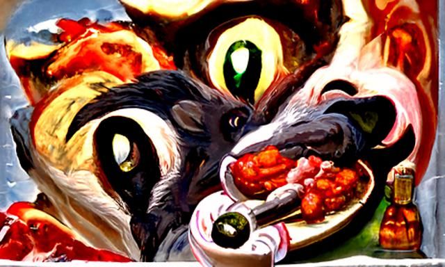 Fantastic Furry Gathering as an Oil Painting