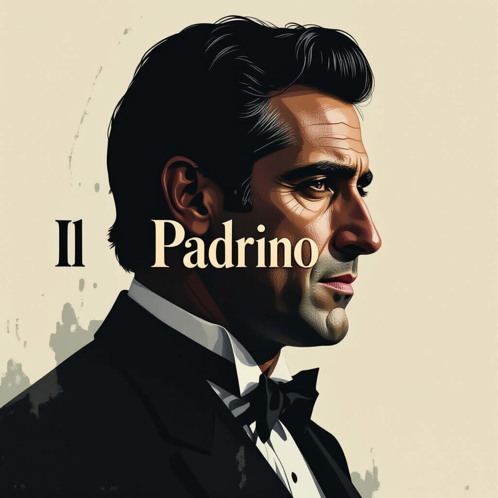 Michael Corleone's Legacy: A Double Exposure Portrait