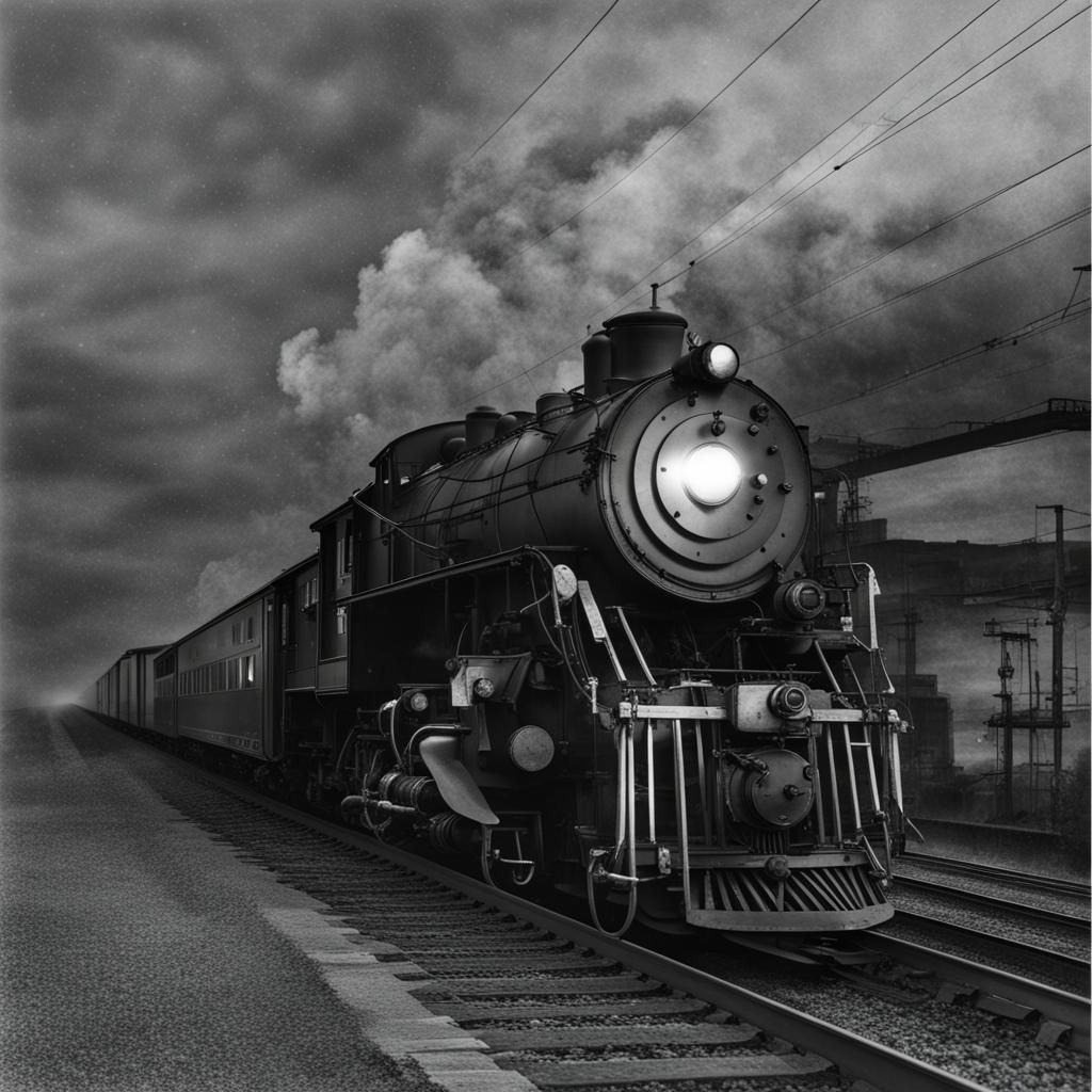 Midnight Train to Georgia: AI Generated Image