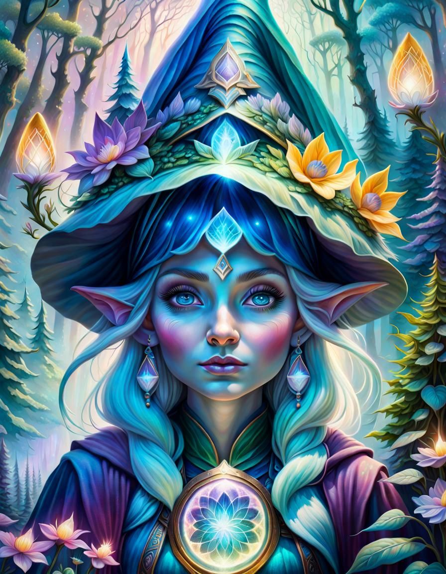 mythisch Gnome in a Magical Forest