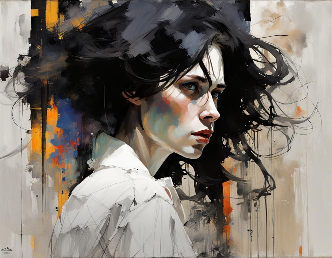 Voluminous Portrait Inspired by Klimt and McGinnis