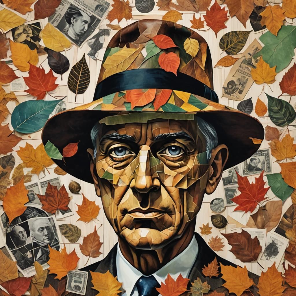 Surreal Sci-Fi Collage with Animal Totem