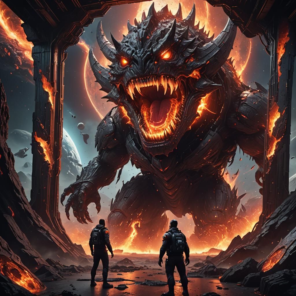 Creepy Smile: Mirror Reveals Space Battle in Unreal Engine