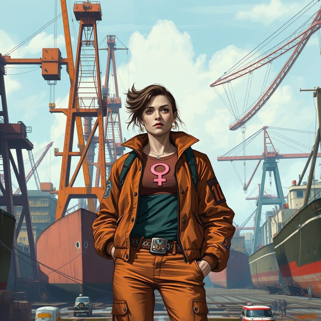 Feminist Icon in Industrial Futurism