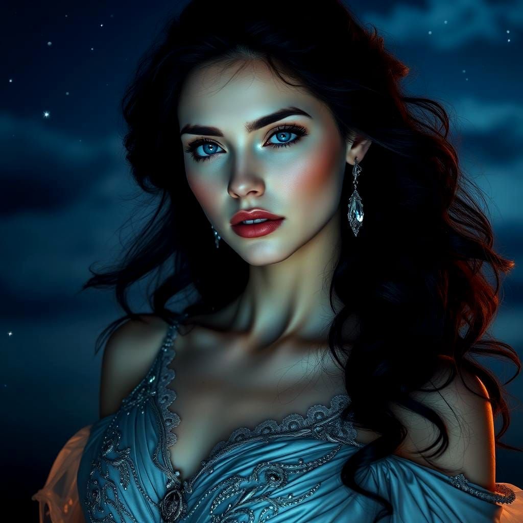 Diamond Woman: Hyperrealistic Cinematic Portrait