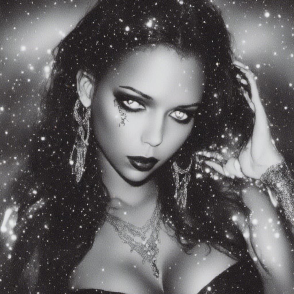 Stylized Portrait of a Sad Woman in Digital Painting