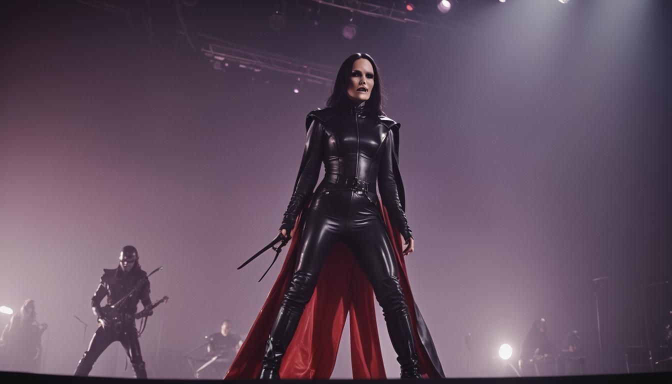 Tarja Turunen Performs for Martians in Dark, Futuristic Sett...