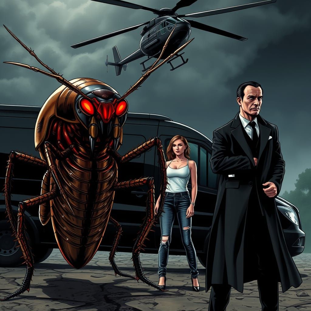 Gargantuan Mutant Cockroach Meets Stealthy Ninja in High-Tec...