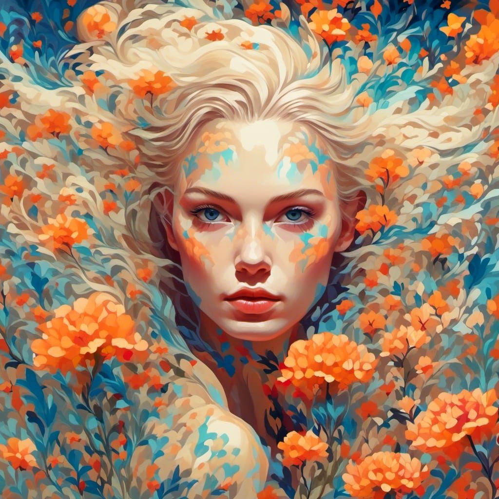 portrait of a blonde woman