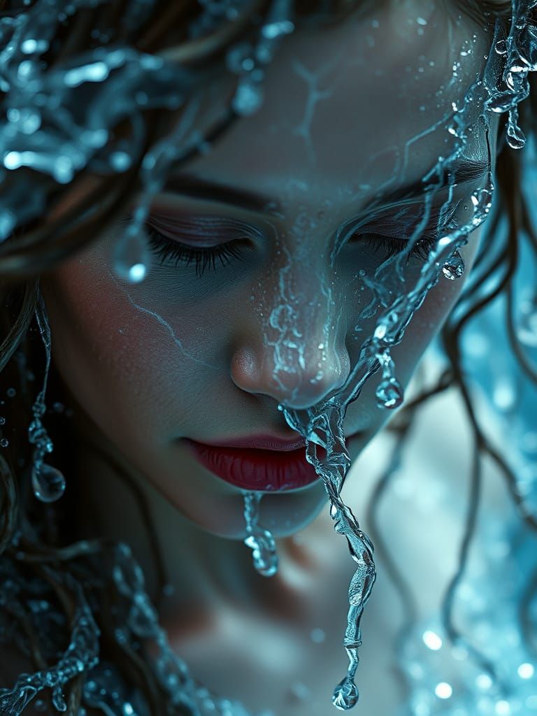 Elemental Water Woman: Mesmerizing & Lifelike