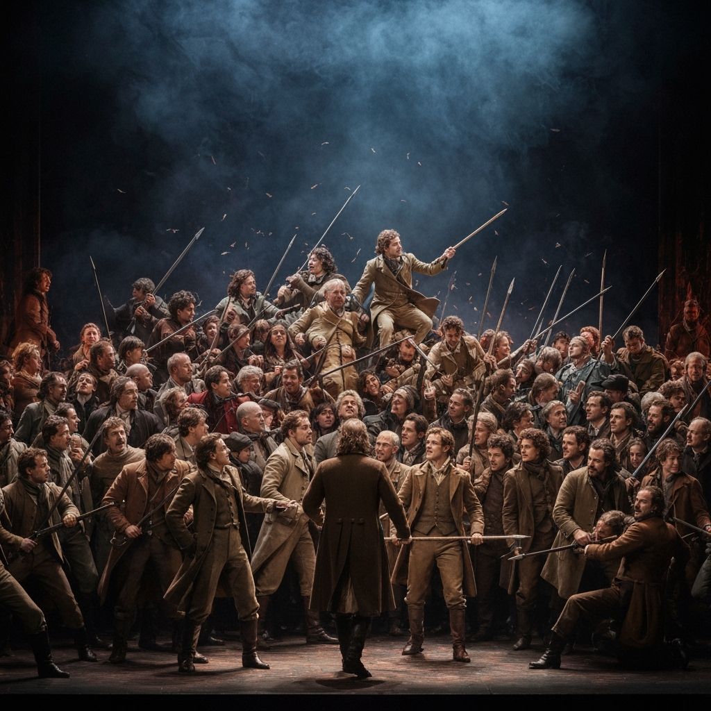 Epic Battle Scene Inspired by Les Miserables