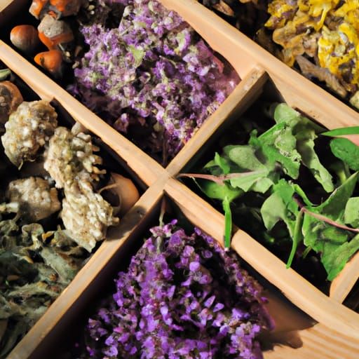 Botanical Still Life: An Array of Fresh Herbs