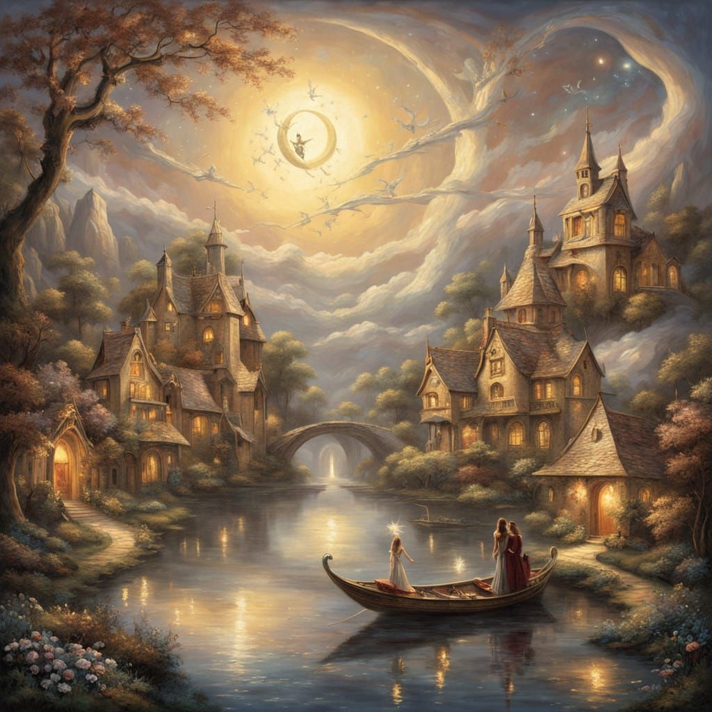 Celestial Ribbon Bow Adorned with Star Jewelry