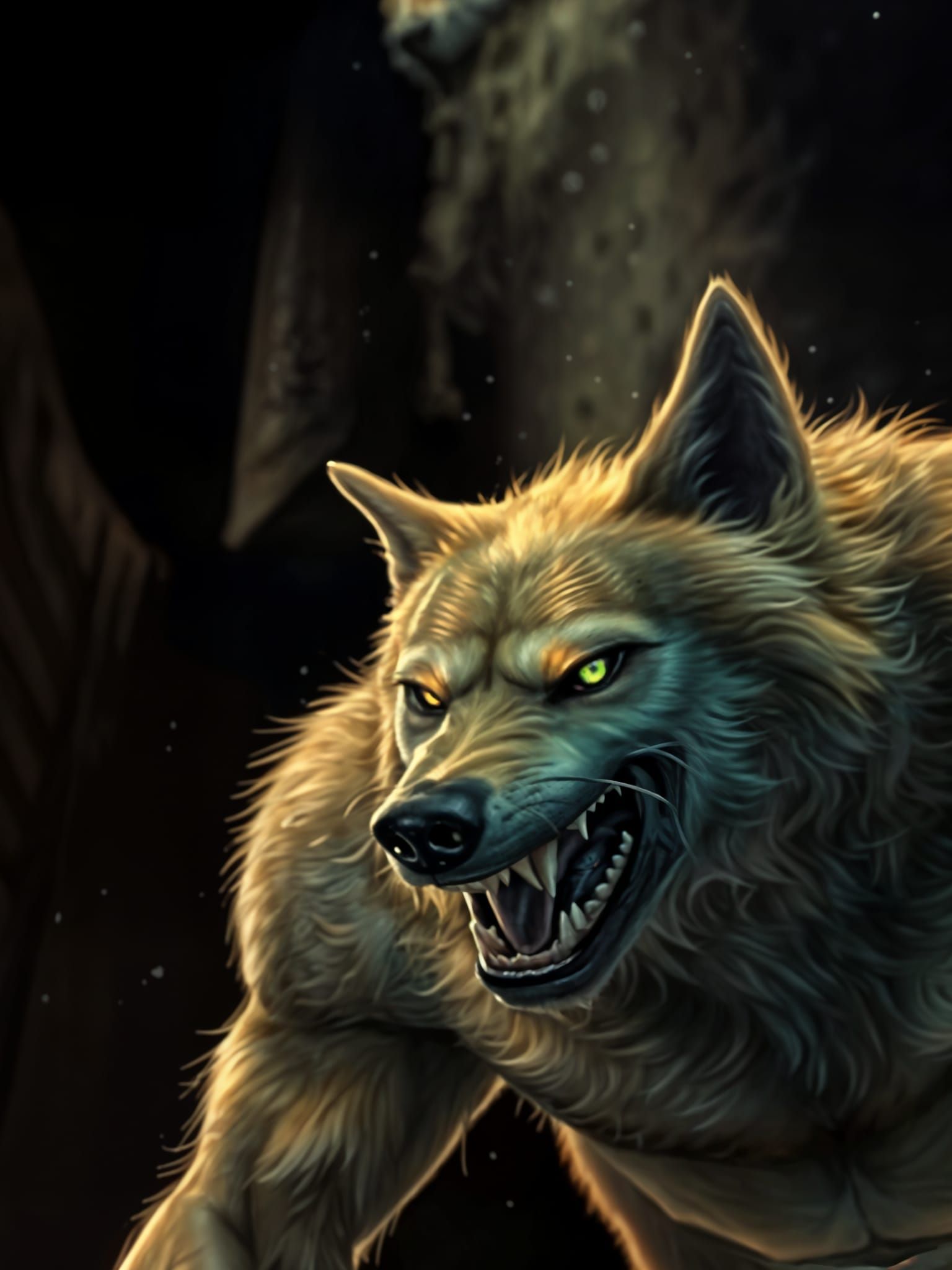 Detailed Werewolf Fantasy Concept Art