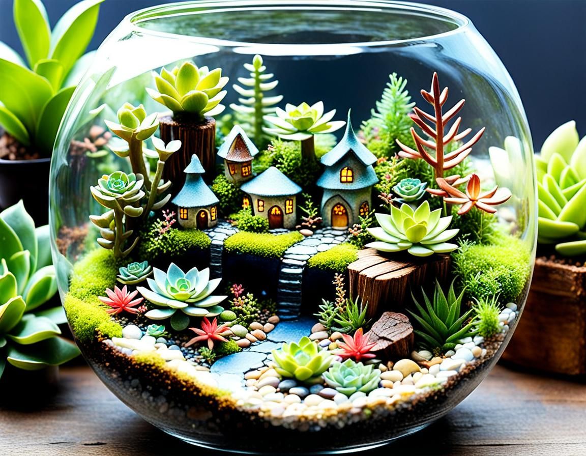 Exceptional Terrarium -  tiny ecosystems