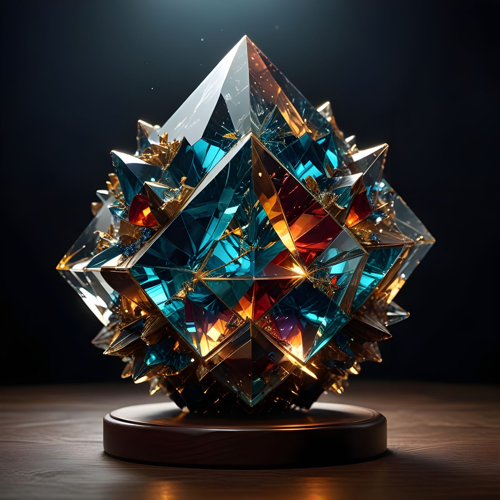 Ancient Gemstone Discovery in Opulent Ambiance