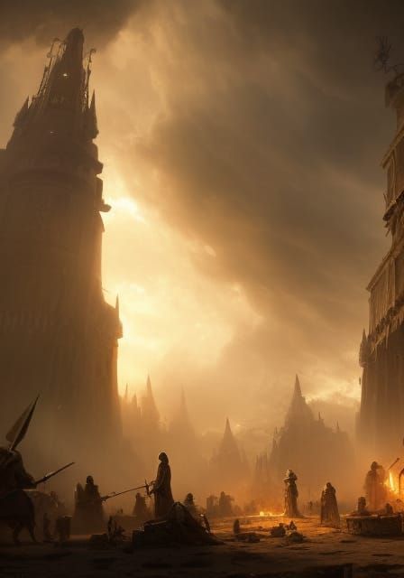 Desert Medieval Army Camp