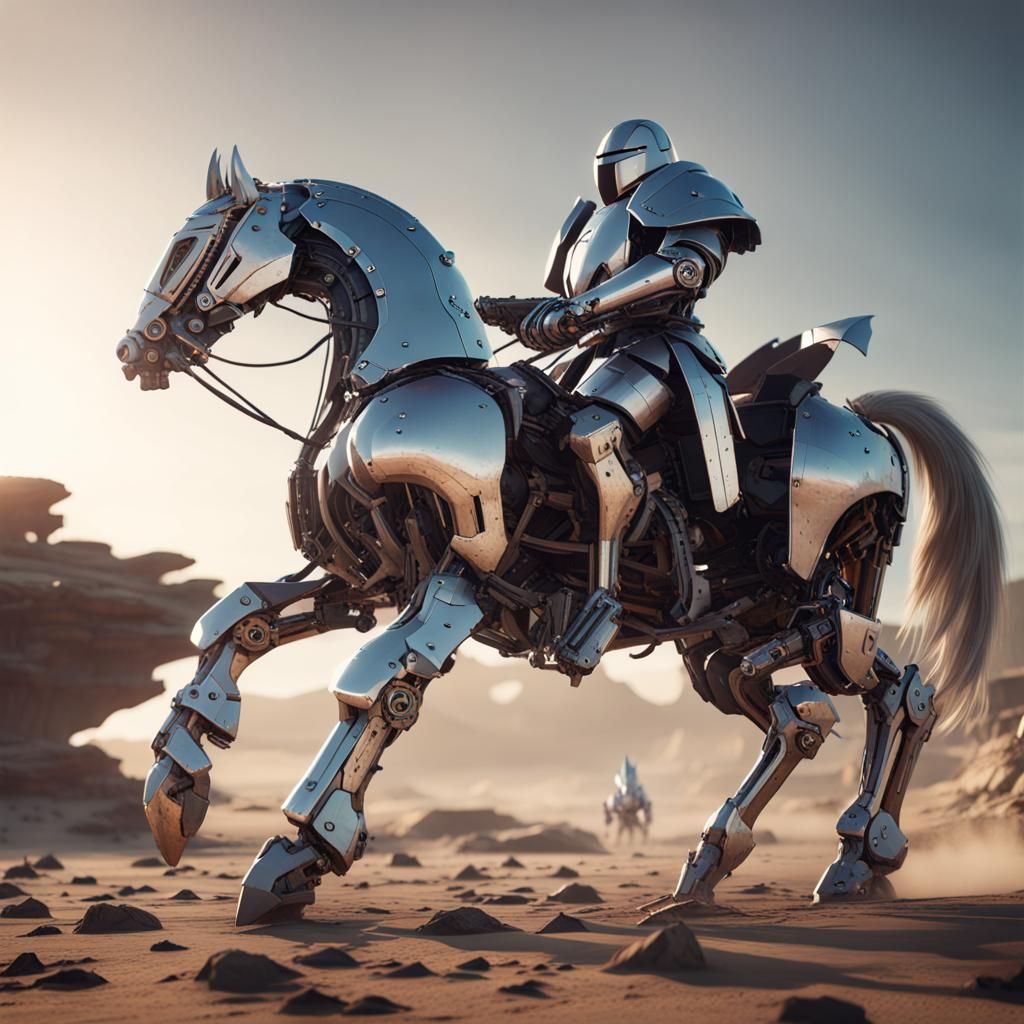 Futuristic Jousting Tournament on Alien Planet in Sci-Fi Sty...