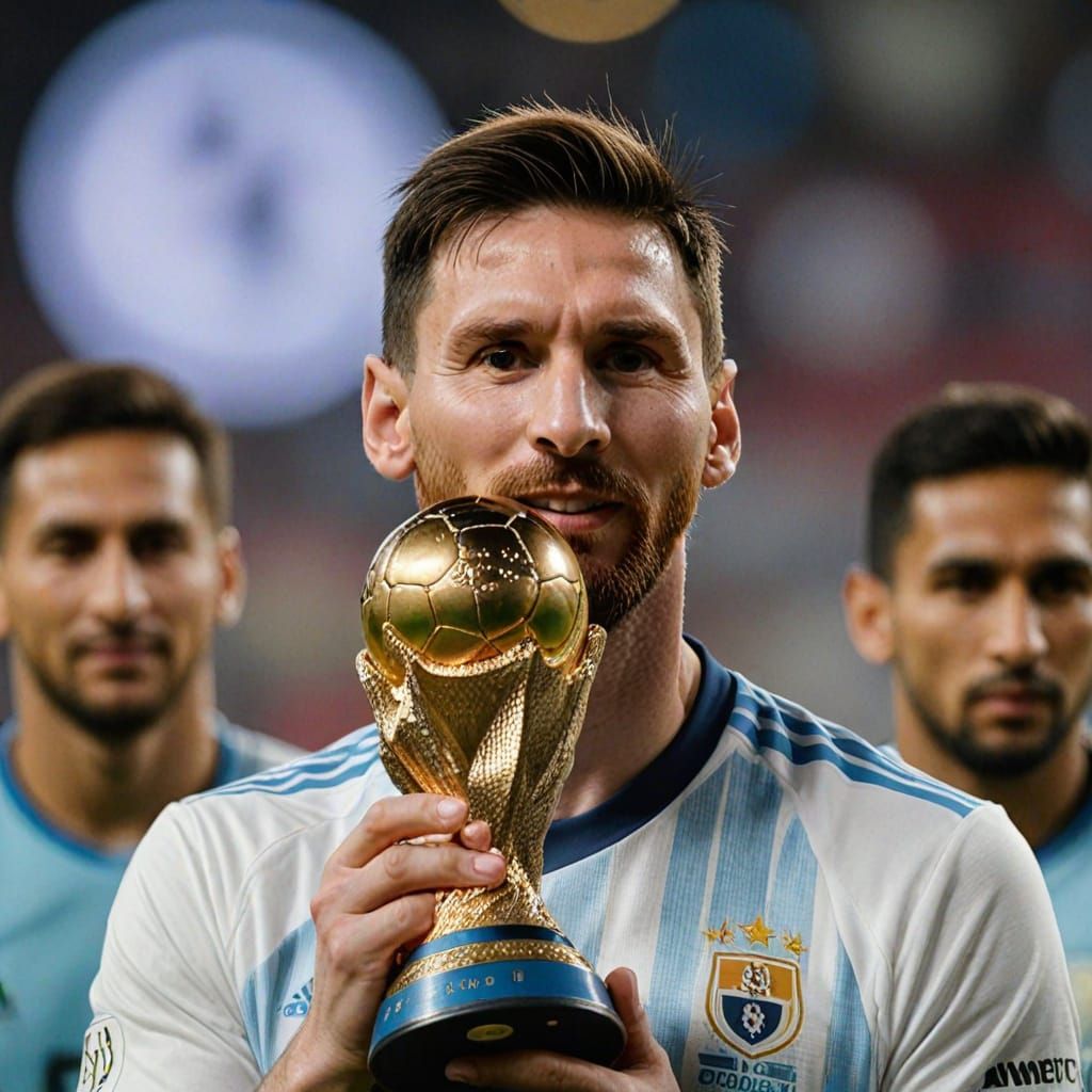 Lionel Messi and Argentina Celebrate World Cup Win