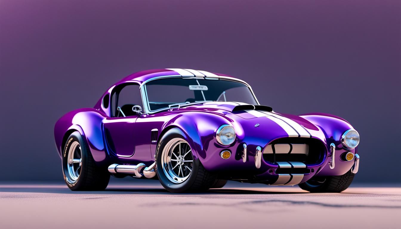 Vintage 1967 Shelby Cobra 427 Super Snake in Purple