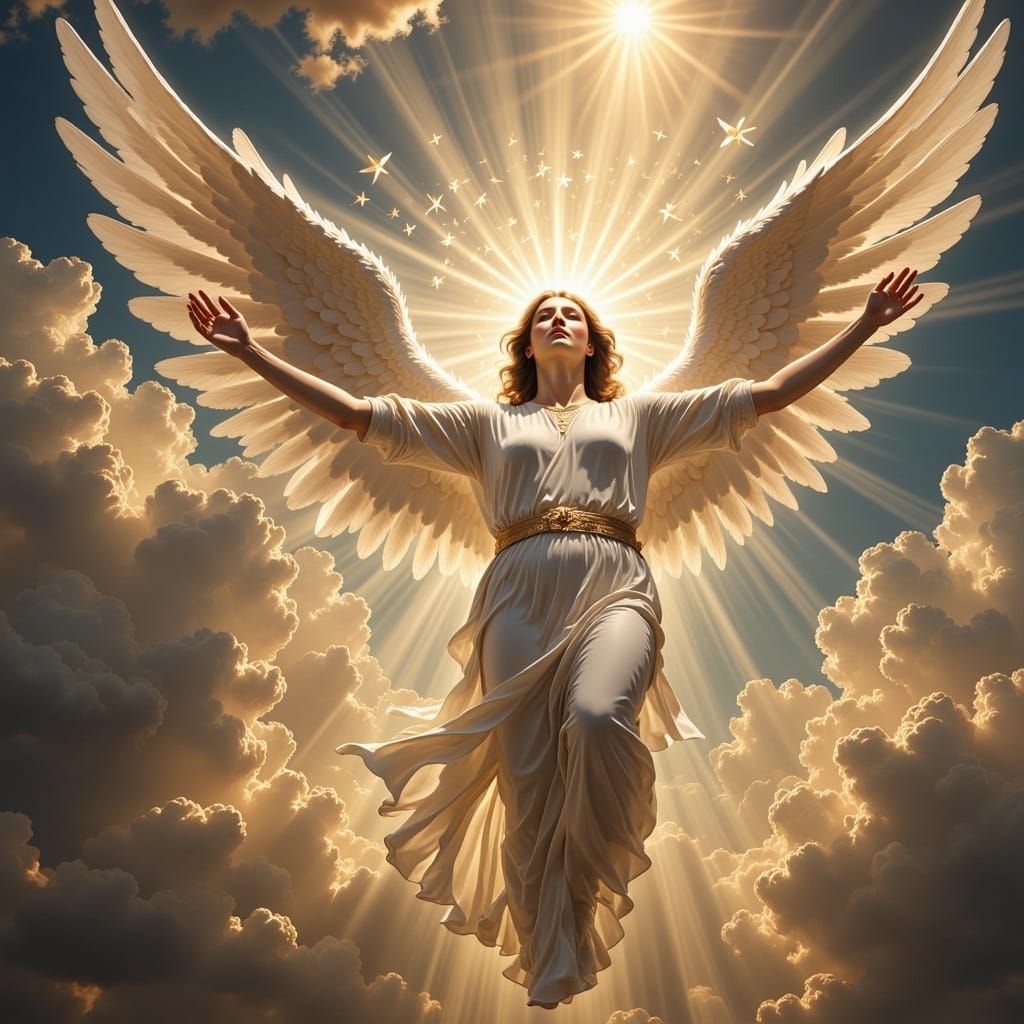 Divine Soft Focus: Glorious Heavenly Scene