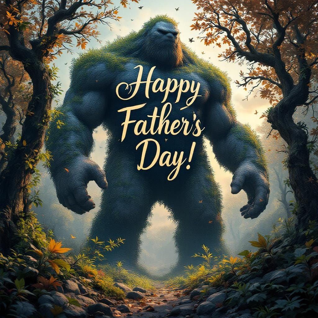 Forest Guardian Giant Wishes Happy Father's Day