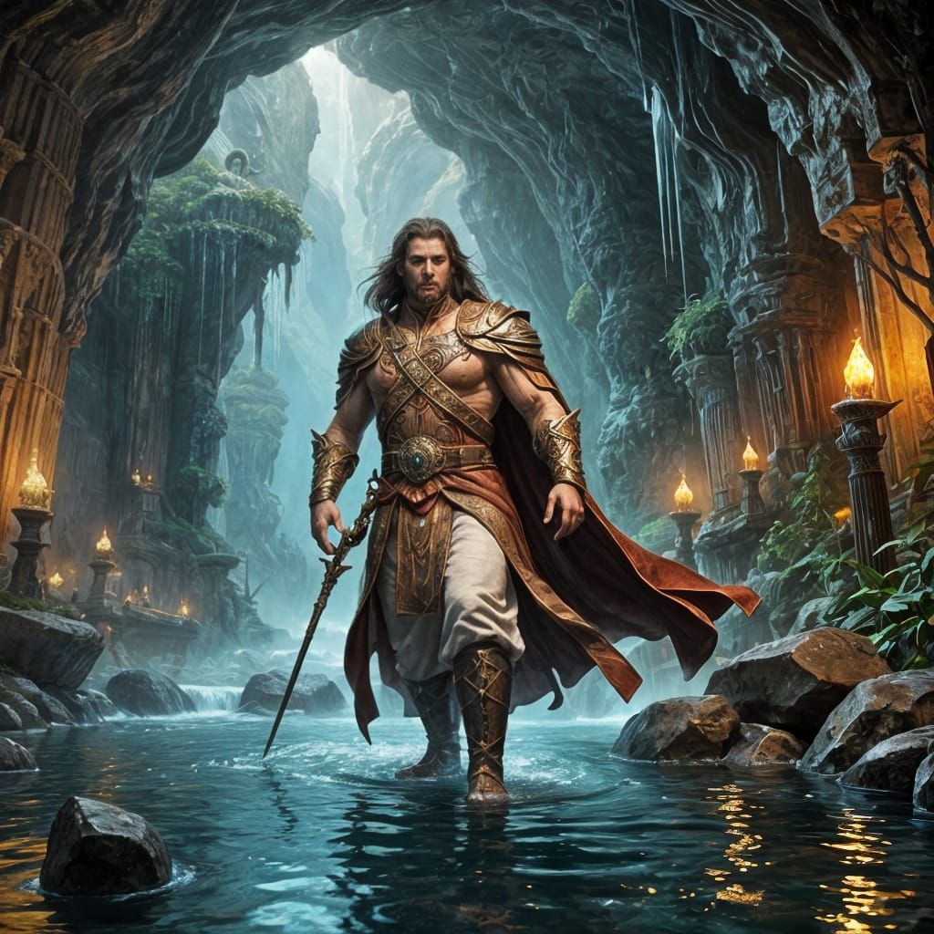 Ethereal Paradise in Ancient Xanadu: A Dreamlike Landscape