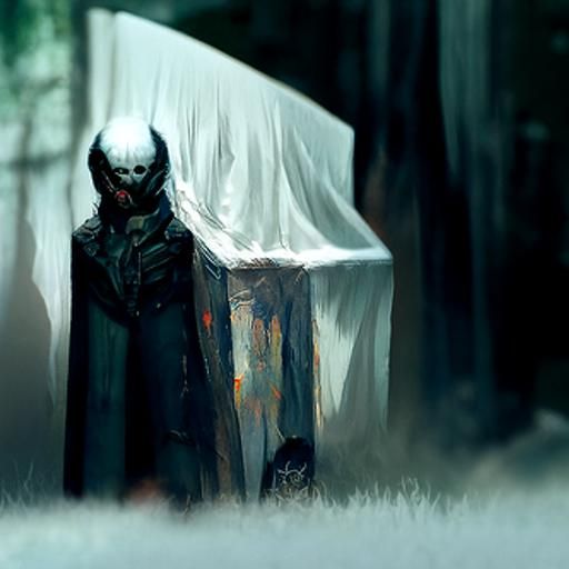 Sinister Figure Hiding in the Shadows